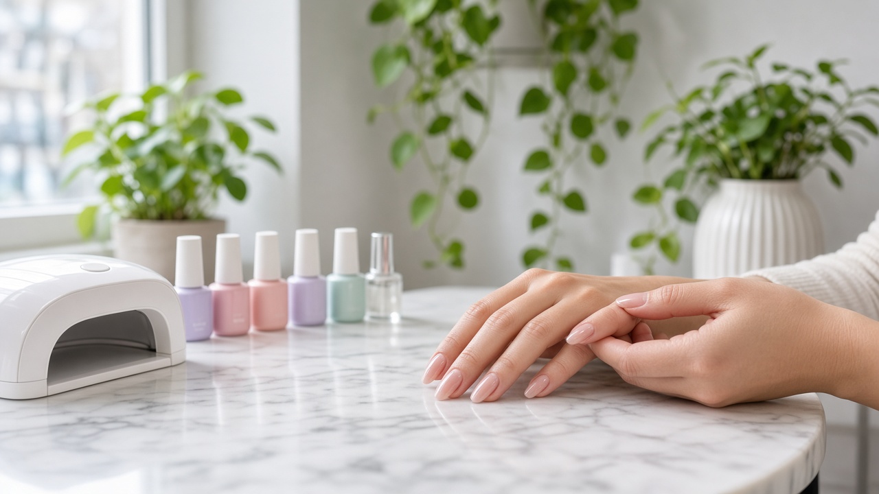 Table de manucure au Québec: gel, lampe, rendez-vous.